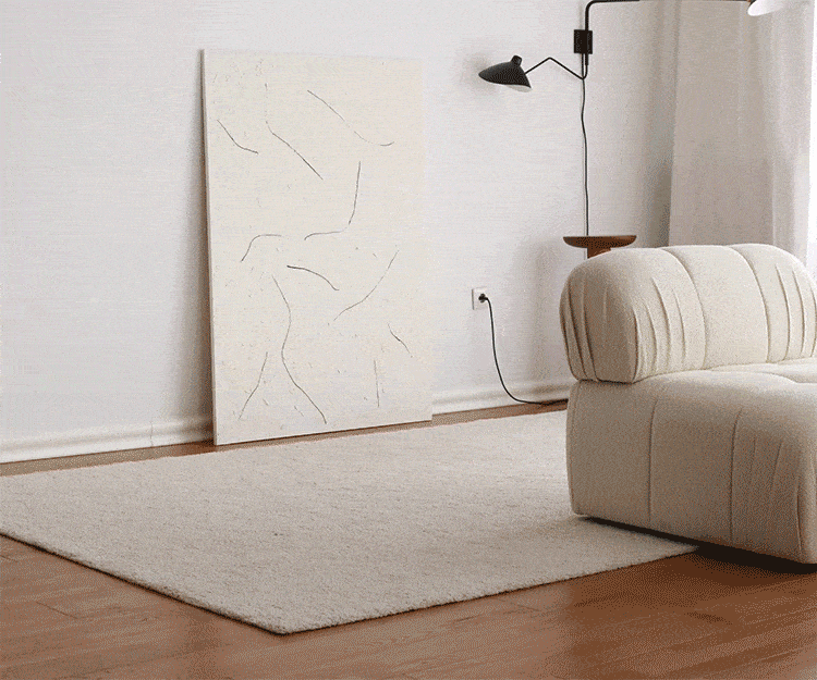 Canapé d’angle Soli Blanc Bouclé – Image 7