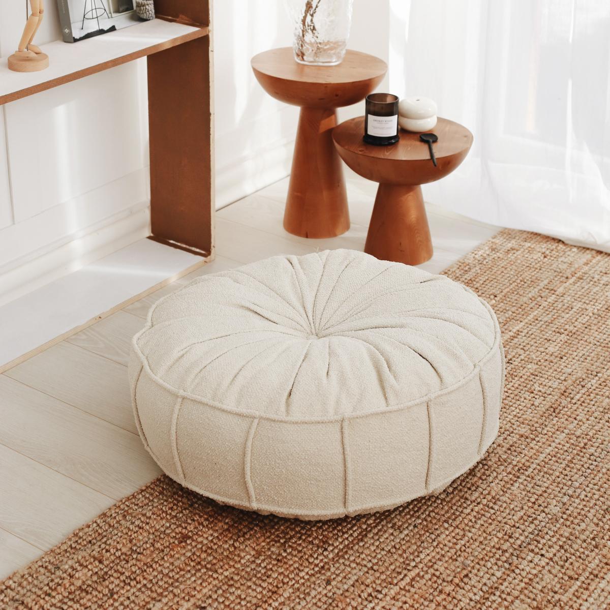 Coussin de sol Vintage Rond Teddy