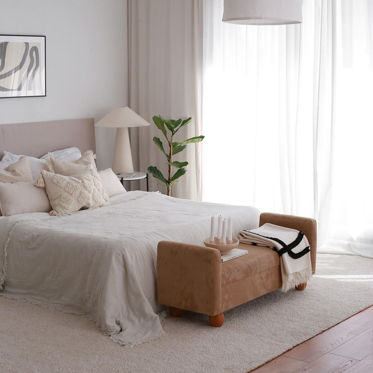 Banquette coffre Tedy Camel – Image 2