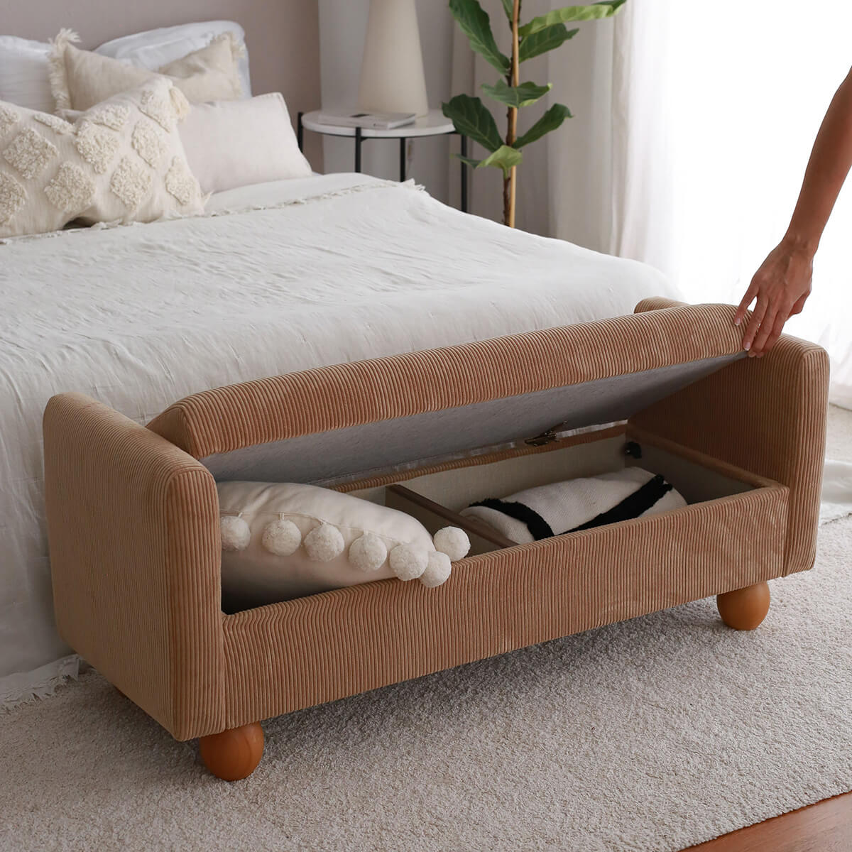 Banquette coffre Tedy Camel – Image 5