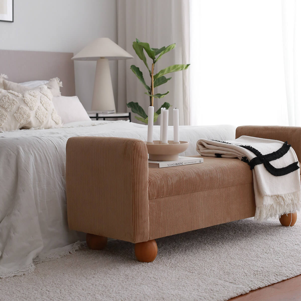 Banquette coffre Tedy Camel – Image 6